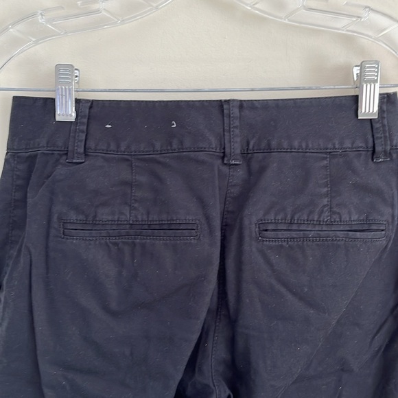 ANN TAYLOR Black Cropped Length Straight Length Pants 00 - Picture 7 of 10